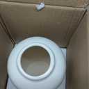 Ceramic Rustic Farmhouse Vase for Home Decor 9 inch Decorative Boho White Pottery Flower Vase for Centerpiece Living Room Bedroom Kitchen Bathroom Dining Table Mantel Shelf Decor