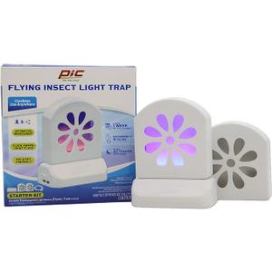 PIC Portable Flying Insect Trap (1 Base + 2 Replacement Cartridges)