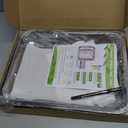 Stainless Steel Sprouts Growing Kit 4-Tier 14 inch Trays, Microgreens Growing Kit, Seed Sprouting Tray with Encrypted Mesh Sprouts for Beans Alfalfa Broccoli Wheat Grass