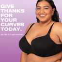 Fruit of The Loom Women's Fit for Me Collection: Plus Size Cotton T-Shirt Bra - Comfort & Style for Every Body (Black, XXL)