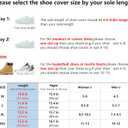 Jikamul Tachitali Waterproof Rain Shoe Cover with Reflector for Women & Men Reusable & Foldable Rain Boot Shoe Cover with Zipper, Non-Slip (Black, XL)