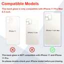 Back Glass Replacement Compatible with iPhone 11 Pro Max 6.5-Inches with Professional Repairing Kit and Installation Instruction (Silver)
