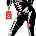 Morph, Skeleton Bodysuit Women Adult Skeleton Costume Women Halloween Skeleton Costumes For Women (Medium)