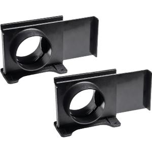 POWERTEC 70357-P2 4 Inch Wall Mounting Blast Gate with Bracket for Dust Collector, Dust Collection Fittings, 2 Count, Pack of 1