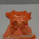 Dog Thanksgiving Outfit Dog Ruffle Dress Cute Puppy Dress with Bowknot Tulle for Small Medium Dogs Boys Girls Fall Pet Costume Thanksgiving Day (XS (Back: 9.8",Chest: 12"-14"))