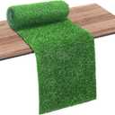 Artificial Grass Table Runners,12 x 72 Inch Fake Grass Table Runner, Green Turf Table Decor for Golf Baseball Spring Party Wedding Green Birthday Shower - Indoor/Outdoor