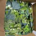 Eucalyptus Garland 6FT Artificial Ivy Greenery Fake Silver Dollar Eucalyptus Leaves Vines Table Decor Green Vine Spring Artificial Vines for Home Mantle Party Decor Indoor/Outdoor (2)