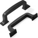 khtumeware 10 Pack 3 Inch Black Cabinet Pulls and Drawer Handles - Matte Black, Stylish Hardware for Cabinets and Cupboards (3"/76MM Hole Center)