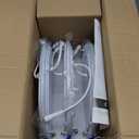 Ensenior 6 Pack 8 Inch LED Recessed Light, Dimmable, 2700K-5000K 5CCT, 1600LM High Brightness, 18W 120V, Damp Rated, Ultra-Thin Canless Wafer Light - ETL & FCC & IC (5000k/4000k/3500k/3000k/2700k - 5cct White)