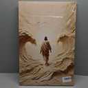 HUNGMETALWORKS98 Walk of Christ, Christian Art, Jesus Walking on Water, LDS Painting, Jesus Christ Walk on Water, Picture of Jesus (Unframed) (16"L x 24"W, Poster 17)