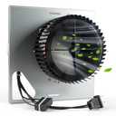 S97015162 Fan Motor Assembly Replacement for Broan NuTone Bathroom Exhaust Fans with 8" x 8-1/4" Housing, for HD80L 678 679 763 50NT ED50L DX50L Series Fans