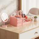 Perfume Organizer,Cologne Stand,Cologne Shelf,Perfume Stand,Organizador de Perfumes,Bathroom Countertop Storage,Shelf for Bathroom Counter, Gifts for Women,Pink