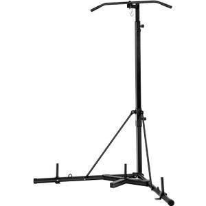 VEVOR Punching Bag Stand, Steel Heavy Duty Workout Training Equipment, Adjustable Height Boxing Punching Stand with Weighted Base, Holds Up to 140 lbs, Freestanding Sandbag Rack for Home Gym Fitness