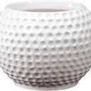 Accents & Occasions Ceramic Golf Ball Planter or Flower Arrangement Vase, 3-3/4-Inch