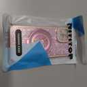 NITITOP Compatible with iPhone 14 Case with Quicksand Stand Holder Pink Glitter Sequin Design for Girls Women Luxury Bling Diamond Frame Soft TPU Shockproof Protective Phone Cover - Pink