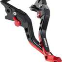 DORENA Motorcycle Brake Clutch Levers Adjustable Compatible with YZF R3 (2015-2025) / YZF R25 (2015-2025) / MT-03 (2016-2025) / MT-25 (2016-2025) CNC (Black/Red)