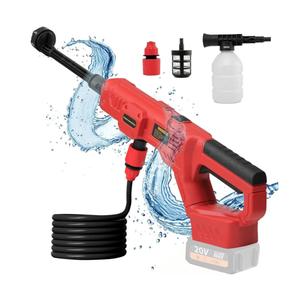 Cordless Pressure Washer for Milwaukee M18 Battery, Portable Cordless Power Washer 1000PSI, Handheld Car Pressure Washer with 6-in-1 Nozzle for Patio Car Floor Fence Deck Indoor(Tool Only)