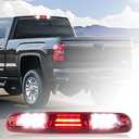 HuaZoon Fit for 2007 2008 2009 2010 2011 2012 2013 Chevy Silverado/GMC Sierra 1500 2500 3500 HD Rear Roof Center LED Third 3rd Brake Cargo Light Assembly High Mount Brake Tail Light