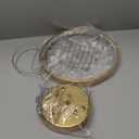 Gold LED Modern Chandelier, 3-Ring Pendant Light Fixture, Dimmable 3000K-6500K, Adjustable Hanging Ceiling Light Over Table for Dining Room, Kitchen Island, Living Room, Bedroom, Entryway