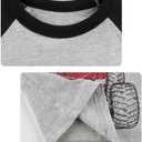 VZF 8-9T Baby Boys Shirts, 3 Pack Cotton Short Sleeve Toddler Boy Outfits