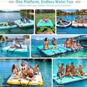 AWSUM Inflatable Floating Dock Air Dock Platform Floating Island Raft with None-Slip Surface for Pool Beach Ocean