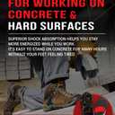 CRUVHEAL Work Pro Comfort Insoles - Shock Absorption - Low Arch - Cushioning Anti Fatigue Shoe Insert Men Women - Non-Slip - Soft Comfortable Work Boot Insoles - Foot Pain Relief (L, Black)