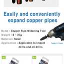 2 x Copper Pipe Swaging Tool Bit 1/2" (13.2mm)