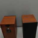 Powered Bookshelf Speakers, 30W X 2 Turntable Speakers with 4 Inch Woofer, Record Player Speakers with AUX Input for PC and TVs,Wood Grain Color for Wall Mounting (Brown)