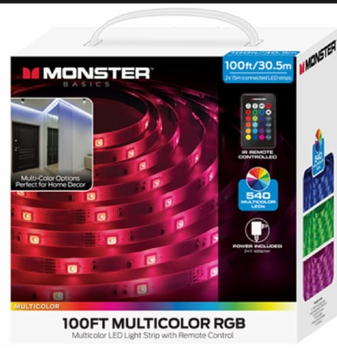 Monster Basics 100FT LED Strips