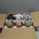 Morandi Color Ceramic Coffee Mugs Set of 6 (Large),18 oz Coffee Cups with Handle, Latte Mug, Big Mug for Women, Men, Great for Tea Hot Chocolate, Microwave Safe, Modern, Unique Style for Any Kitchen