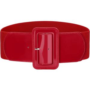 Stretchy Wide Women Belts Elastic Vintage Belts for Women Fashion Ladies Waist Belt for Dress (L)