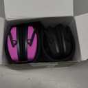 PROHEAR 016 Shooting Ear Protection Earmuffs 2 Pack, NRR 26dB for Gun Range, Hunting -Black and Pink