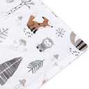 HOMRITAR Baby Blanket for Boys Girls Soft Plush Minky Blanket with Double Layer Dotted Backing for Toddler with Forest Foxes Multicolor Printed 30 x 40 Inch (75 x 100 cm)