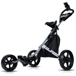 Lakehood Golf Push Cart, Golf Pull Cart for Golf Clubs and Golf Bag, Golf Push Carts Three Wheel Easy to Folding Scorecard Holder with Mobile Phone Holder Storage Bag Golf Carts (Black)