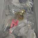 Amerdeco 10 Pack Brushed Brass Cabinet Knobs Single Hole Cabinet Pulls Round Kitchen Cabinet Knobs Drawer Knobs Dresser Knobs and Pulls for Bathroom Cabinets ZH0051