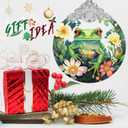 Frog Stained Glass Orament - Christmas Ornament - Christmas Decorations for Tree - Holiday Present ldeas - Gift Exchange