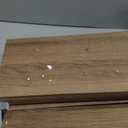 RUSTOWN Rattan Bathroom Wall Cabinet, Boho Medicine Cabinet with 2 Arched Doors, Farmhouse Over The Toilet Storage Cabinets with Adjustable Shelves & Towel Bar, 3-Tier Wall Mounted Cabinets (Natural Oak)