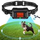 GPS Wireless Dog Fence System, Electric Dog Fence, IPX7 Waterproof Rechargeable Collar Receiver,Radius from min 33 to max 999 Yards, Electric Dog Fence with No Wire Circular Boundary,Outdoor Use Only2
