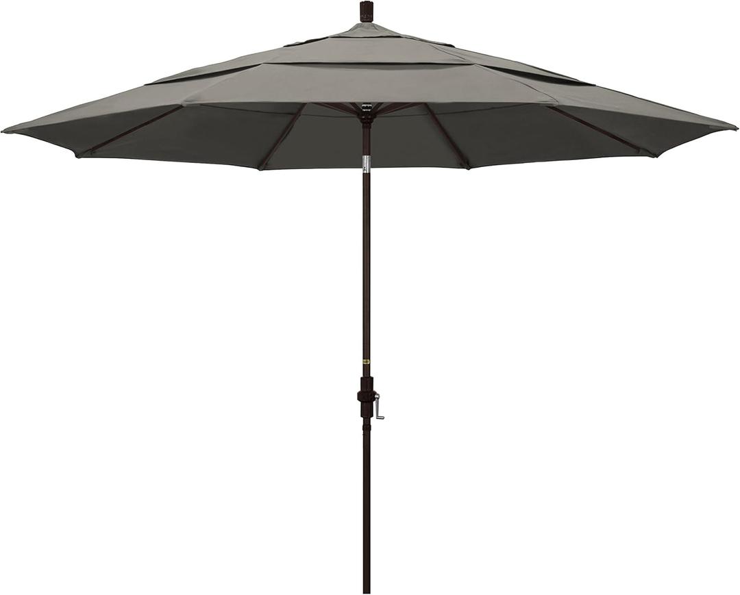 California Umbrella 11' Round Aluminum Market Umbrella (Taupe)