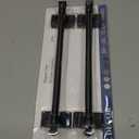 H.VERSAILTEX 2 PACK Magnetic Curtain Rods for Metal Doors Multi-Use Rods for Small Windows Cafe Sidelight and Iron Steel Places, Tool Free with Square Finials (Adjust from 9 to 16 Inch, Cocoa)