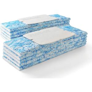iRobot Braava Authentic Replacement Parts - Braava Jet 200 Series Wet Mopping Pads for Hardwood,Floors,Tile,Stone 10 Count (Pack of 1),Blue,White