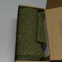 Boucle Lumbar Pillow Cover 14x36 inch, Moss Green Textured Throw Pillow Cover Cushion Case for Sofa Bed Couch Living Room, Pack of 1 (Cover Only)