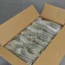 XUWAIDSGN 24 Pcs 7oz Plastic Vintage Wine Glasses Drinking Glasses Unbreakable Wedding Glassware Crystal Water Goblets Reusable Drinkware Vintage Champagne Flutes (24, Dark Green)