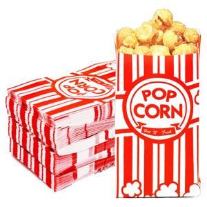 144 Pcs Paper Popcorn Bags, 1 oz Popcorn Bags Individual Servings, Bulk Pop Corn Sleeves for Pop Corn Machine, Movie Night, Cinema, Carnival, Party, Concessions