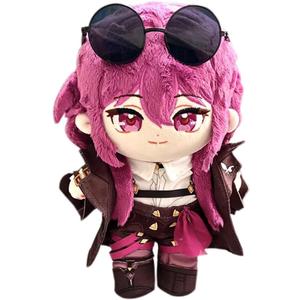 CALEMBOU Anime Plush Dress Up Doll Cute Chibi Figure Plushies 20cm Soft Chinese Cotton Dolls Collectible Gift for Honkai Star Rail Fans (KafkaDoll)