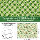NinkyNonk 12 Sheets Retro Shamrock Gifts Wrapping Paper, 20 x 27in Watercolor Clover Plaids Coins Patterns Gift Wrap Paper for St. Patrick's Day Irish Party Supplies