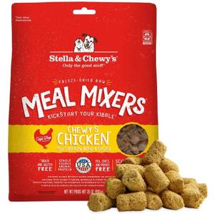 Stella & Chewy's Freeze-Dried Raw Chicken Meal Mixers- Dog Food Topper and Mixer - Made with 95% Cage-Free Chicken, Organs & Bone - Perfect for Picky Eaters - Grain-Free - 35oz (EXP 12/11/26)