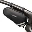 URTOPIA Bike Frame Bag, Waterproof Bicycle Storage Bag, Large Volume, Easy to Install, Reflective Bike Triangle Bag, Down Tube Bike Bag for Road Bike, Mountain Bike, Bike Accessories (Black)