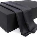 Bamboo Viscose Pillow Cube Pillowcase 24x12x5 Inch with Zipper - Sweat-Absorbent, Moisture-Wicking, Odor-Free Cube Pillow Case