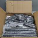 Metal Heavy Duty Coat Rack Stand, Modern Freestanding Coat Rack with Natural Marble Base, 360 Roraty Coat Racks with 16 Hooks, Black Coat Hall Tree Hanger Stand for Entryway, Office